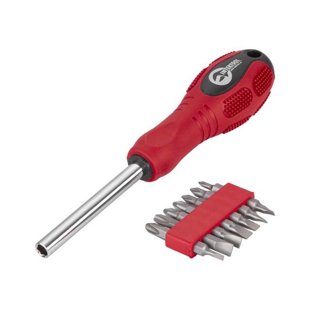 Магнитная отвертка 1/4, 10x50 мм с 15 насадками, Cr-V INTERTOOL HT-0415, фото  | SNABZHENIE.com.ua