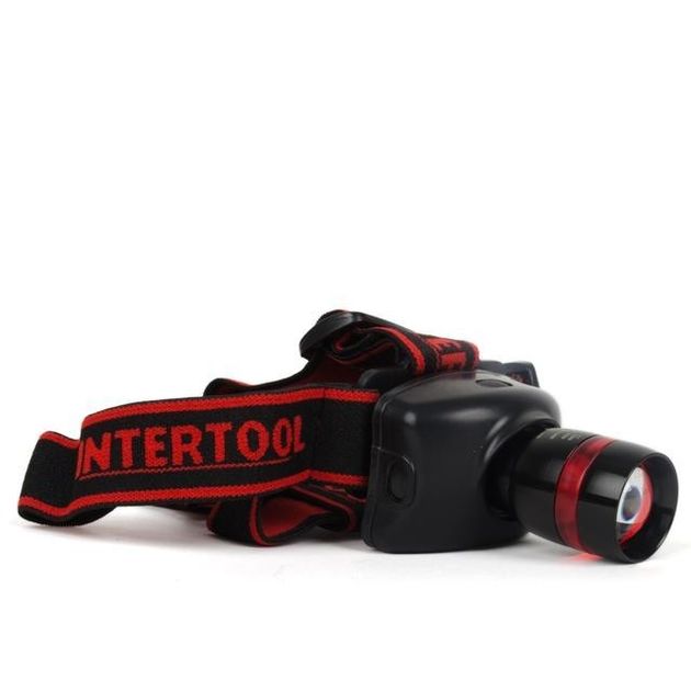 Фонарь налобный светодиодный 3 Вт, 3 режима, батарейки AAA INTERTOOL LB-0303, фото  | SNABZHENIE.com.ua
