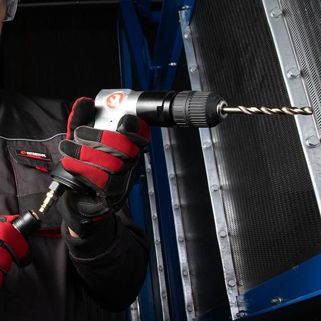 Дрель пневматична з реверсом, патрон самозажимний 1,5-10 мм, 3/8 INTERTOOL PT-0903, фото , зображення 8 | SNABZHENIE.com.ua