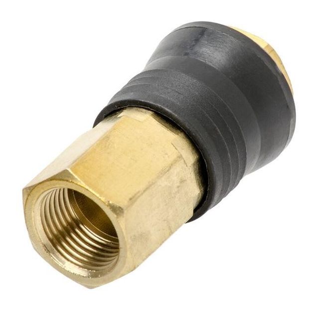 Соединение быстроразъемное 3/8" с внутренней резьбой, латунь INTERTOOL, фото , изображение 2 | SNABZHENIE.com.ua Соединение быстроразъемное 3/8" с внутренней резьбой, латунь INTERTOOL, фото , изображение 2 | SNABZHENIE.com.ua