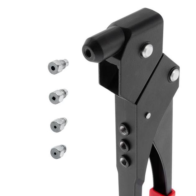 Пістолет заклепочний ручний INTERTOOL RT-0003, діаметр заклепки 3,2; 4; 4,8 мм (з поворотом на 360°), фото , зображення 7 | SNABZHENIE.com.ua Пістолет заклепочний ручний INTERTOOL RT-0003, діаметр заклепки 3,2; 4; 4,8 мм (з поворотом на 360°), фото , зображення 7 | SNABZHENIE.com.ua