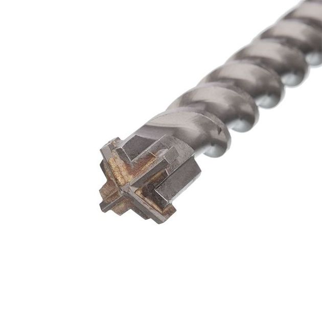 Бур SDS MAX QUADRO 25x1000 мм INTERTOOL SDM-25100, фото , изображение 2 | SNABZHENIE.com.ua Бур SDS MAX QUADRO 25x1000 мм INTERTOOL SDM-25100, фото , изображение 2 | SNABZHENIE.com.ua