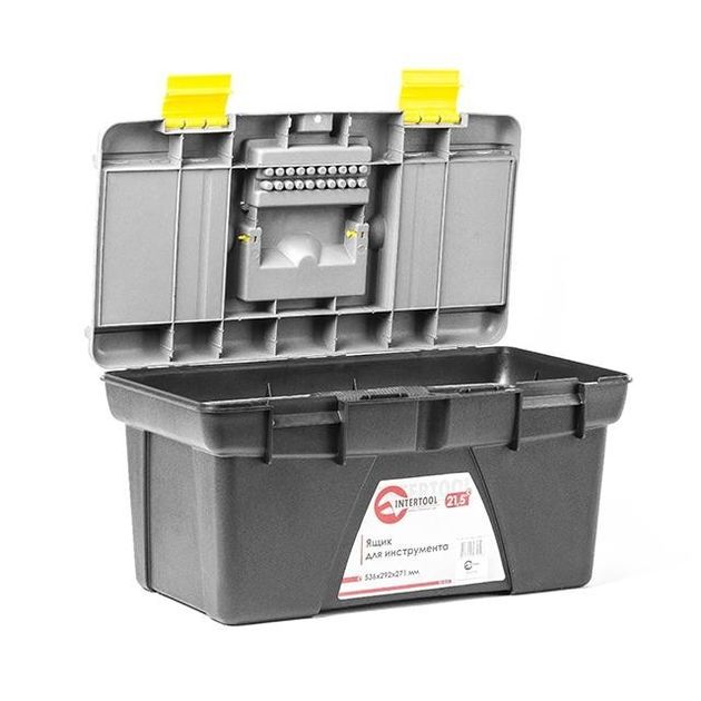 Ящик для инструмента INTERTOOL BX-0321, 536*292*271 мм, фото , изображение 3 | SNABZHENIE.com.ua Ящик для инструмента INTERTOOL BX-0321, 536*292*271 мм, фото , изображение 3 | SNABZHENIE.com.ua
