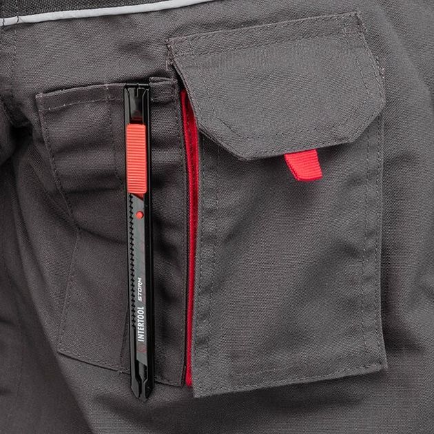 Нож сегментный 9мм металлический Storm INTERTOOL HT-0513, фото , изображение 8 | SNABZHENIE.com.ua