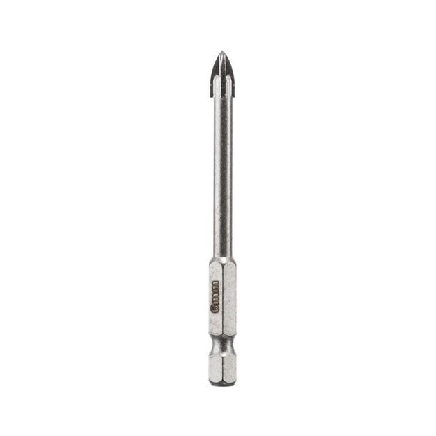 Сверло для стекла и керамики 6 мм HEX 1/4'' INTERTOOL SD-0286, фото , изображение 3 | SNABZHENIE.com.ua Сверло для стекла и керамики 6 мм HEX 1/4'' INTERTOOL SD-0286, фото , изображение 3 | SNABZHENIE.com.ua