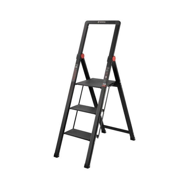 Стремянка алюминиевая Black Slim, 3 ступени, 150 кг, STORM LT-5003, фото  | SNABZHENIE.com.ua