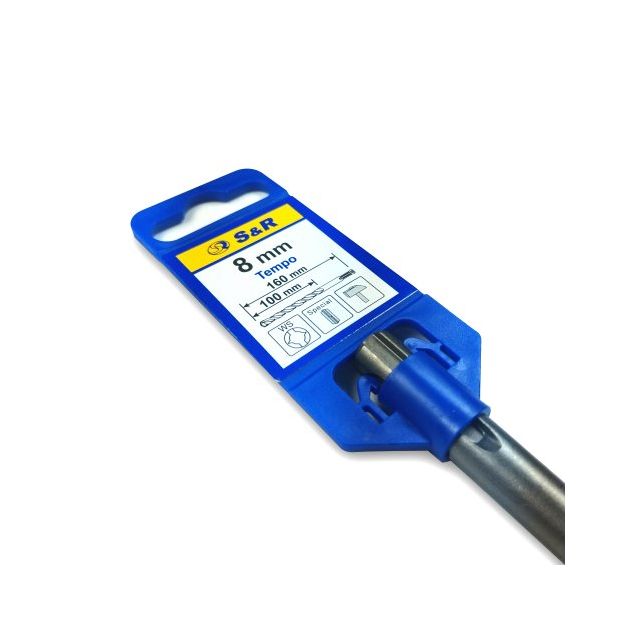 Бур S&R TEMPO 6x100/160 мм SDS-Plus, фото , изображение 7 | SNABZHENIE.com.ua Бур S&R TEMPO 6x100/160 мм SDS-Plus, фото , изображение 7 | SNABZHENIE.com.ua