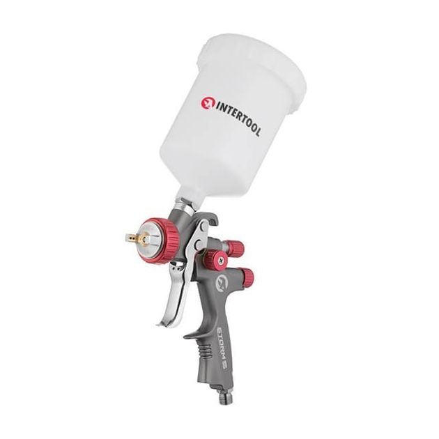 Краскопульт LVLP TEFLON 1.4мм, бачок 600мл, 1.5бар, INTERTOOL PT-0144, фото  | SNABZHENIE.com.ua