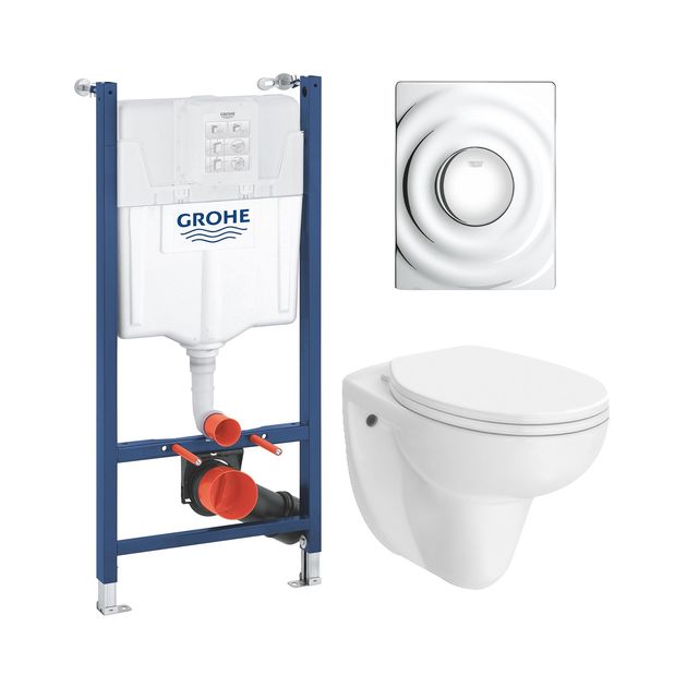 Унитаз с инсталляцией 4 в 1 Grohe Solido Surf UA38971574A, фото  | SNABZHENIE.com.ua