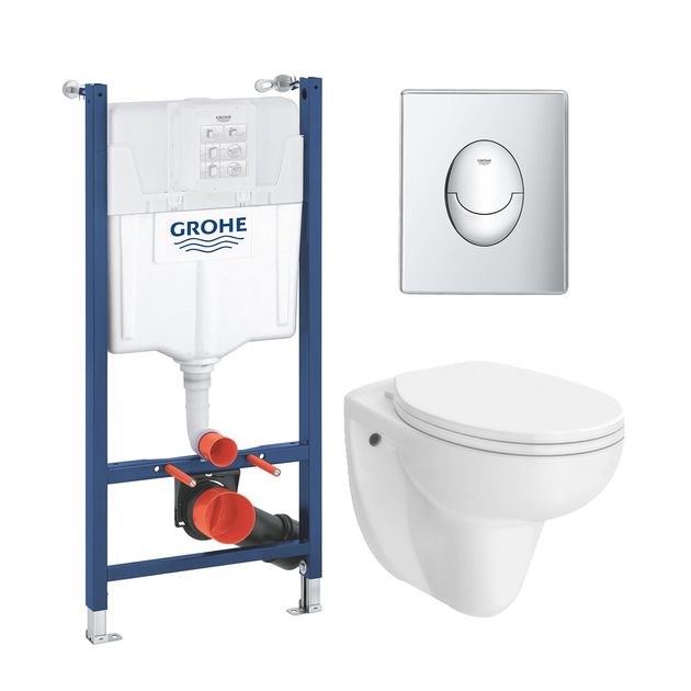 Унитаз с инсталляцией 4 в 1 Grohe Solido Start UA38971964A, фото  | SNABZHENIE.com.ua