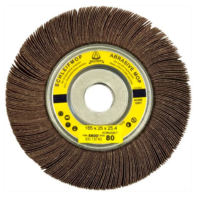 Головка лепестковая SM 611 W, круги LS 309 X, 165x25x25,4 мм, зерно 80, фото  | SNABZHENIE.com.ua