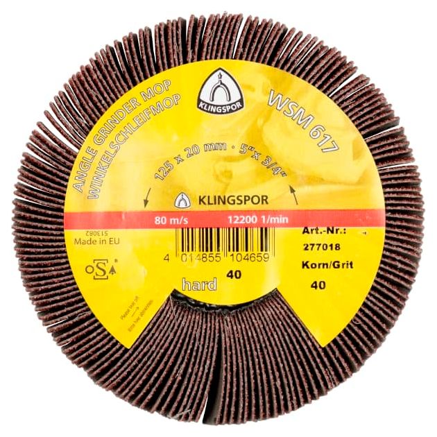 Головка шлифовальная WSM 617, LS 309 X, 125x20 мм, зерно 80, M14, фото  | SNABZHENIE.com.ua