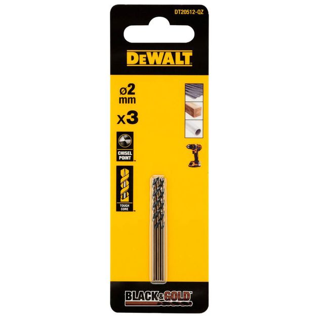Сверло по металлу DeWALT EXTREME Black & Gold DT20512, фото  | SNABZHENIE.com.ua
