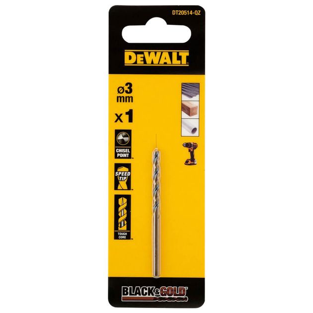 Сверло по металлу EXTREME Black & Gold DeWALT DT20514, фото  | SNABZHENIE.com.ua