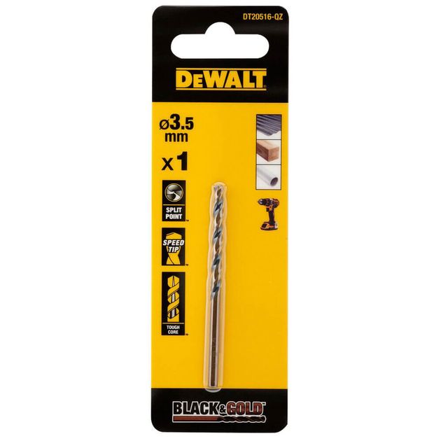 Сверло по металлу DeWALT Black & Gold 16 мм DT20516, фото  | SNABZHENIE.com.ua