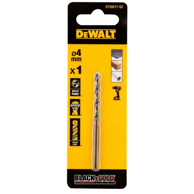 Сверло по металлу DeWALT DT20517 Black & Gold Extreme, фото  | SNABZHENIE.com.ua