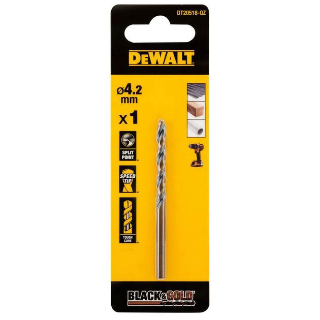 Сверло по металлу DeWALT EXTREME Black & Gold DT20518, фото  | SNABZHENIE.com.ua