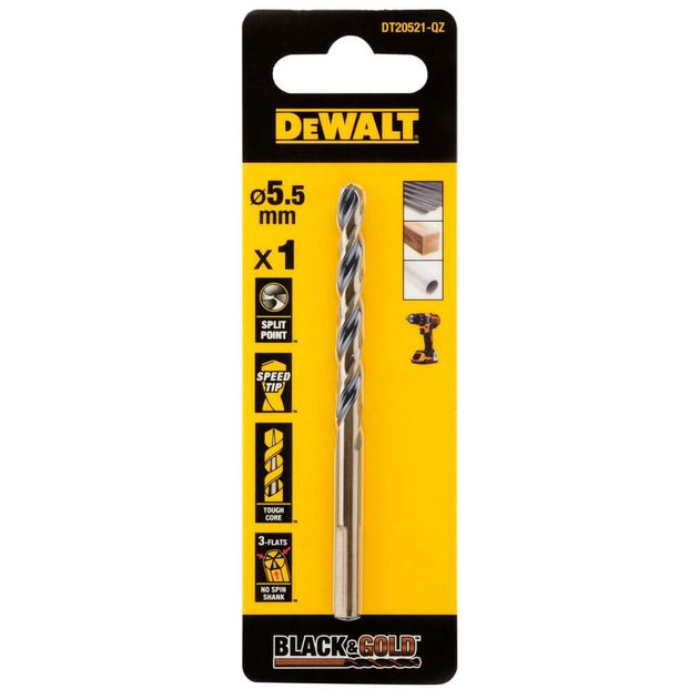 Сверло по металлу DeWALT DT20521 Black & Gold EXTREME, фото  | SNABZHENIE.com.ua