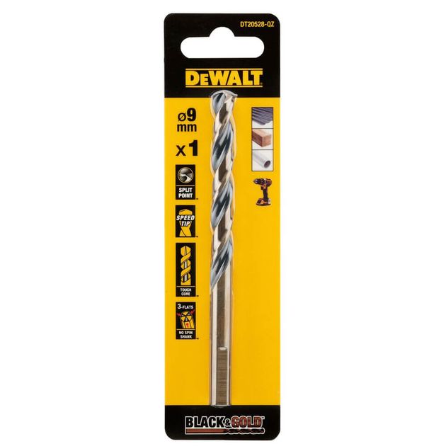 Сверло по металлу DeWALT DT20528 Black & Gold EXTREME IMPACT, фото  | SNABZHENIE.com.ua