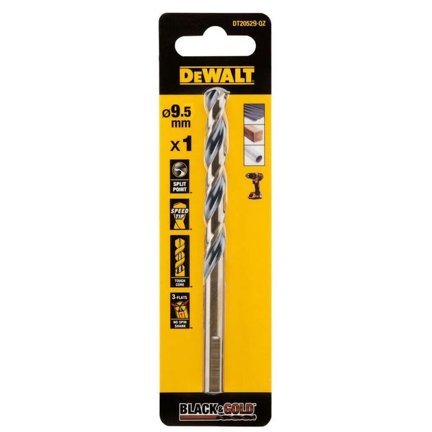Сверло по металлу DeWALT EXTREME IMPACT Black & Gold DT20529, фото  | SNABZHENIE.com.ua