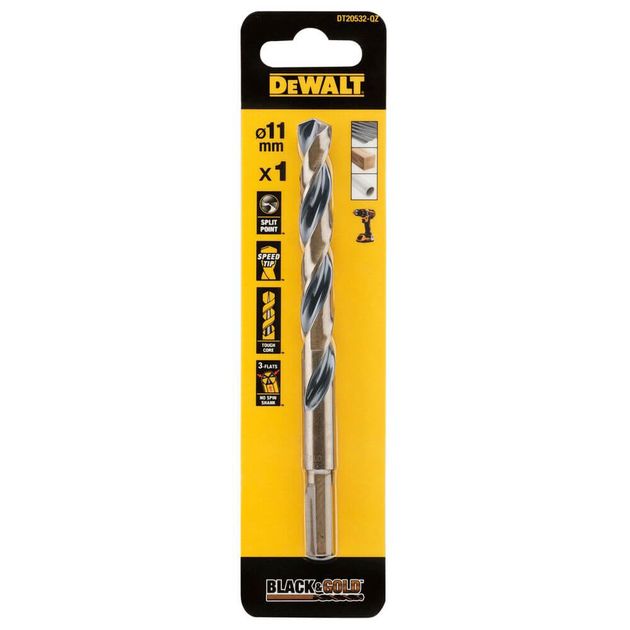 Сверло по металлу DeWALT DT20532 Black & Gold EXTREME IMPACT, фото  | SNABZHENIE.com.ua