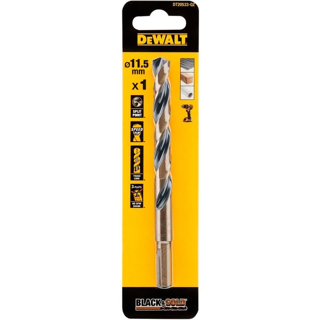 Сверло по металлу DeWALT DT20533 Black & Gold EXTREME IMPACT, фото  | SNABZHENIE.com.ua