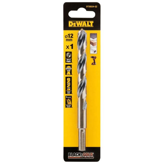 Сверло по металлу DeWALT EXTREME IMPACT Black & Gold DT20534, фото  | SNABZHENIE.com.ua