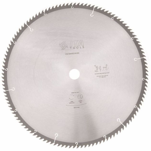 Пильный диск Ita Tools D=500 F=35 Z=120 K/P=4,4/3,2 PH: 2/10/60 + 2/15/63, фото  | SNABZHENIE.com.ua
