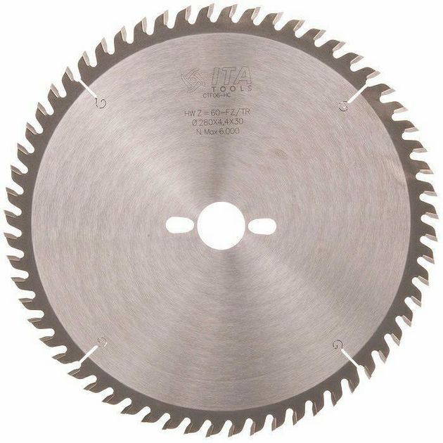 Пильный диск Ita Tools D=280 F=30 Z=60 K/P=4,4/3,2 TP PH03, фото  | SNABZHENIE.com.ua