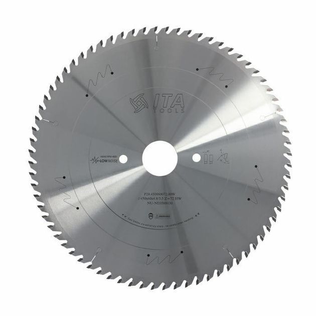 Диск пильний Panel sizing saw blade D=450 F= 60 Z= 72 K/P=4,8/3,5 TP PH: 2/14/125 Ita Tools, фото  | SNABZHENIE.com.ua