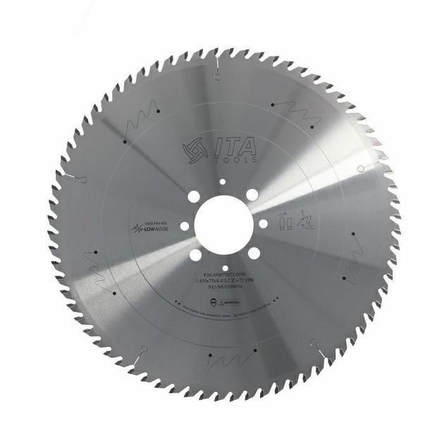 Диск пильний Panel sizing saw blade D=450 F=75 Z=72 K/P=4,4/3,2 TP PH02 + 2/7/110 Ita Tools, фото  | SNABZHENIE.com.ua