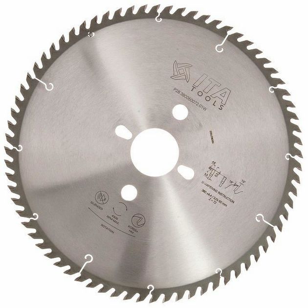Диск пильный Ita Tools D=380 F=60 Z=72 K/P=4,4/3,2 TP NANO PH04, фото  | SNABZHENIE.com.ua