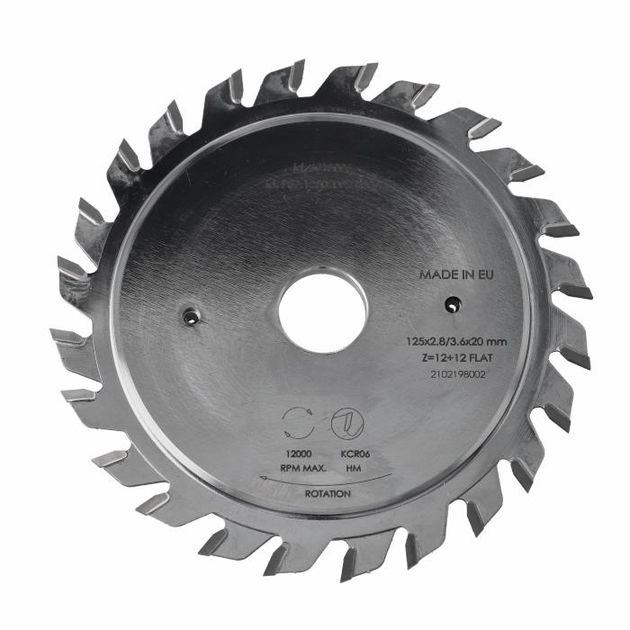 Диск пильный Adjusting D=125 F=20 Z=12+12 K=2,8-3,6 FLAT Ita Tools, фото  | SNABZHENIE.com.ua