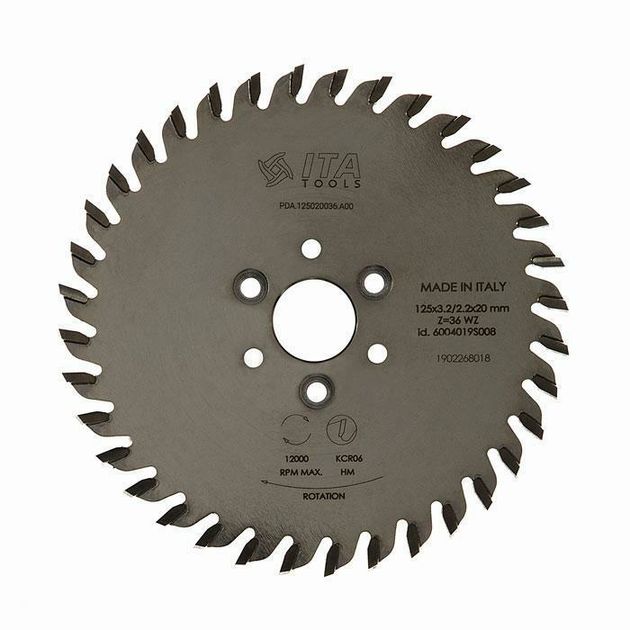 Пила дисковая D=125 F=30 Z=36 HOMAG WEEKE BHX 500 Ita Tools, фото  | SNABZHENIE.com.ua