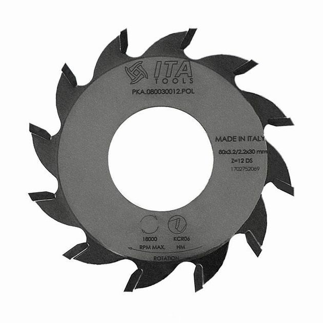 Пильный диск PKA.Sawblade D=80 F=30 Z=12 K/P=3,2/2,2 ZB: L Poz. BIMATIC Ita Tools, фото  | SNABZHENIE.com.ua