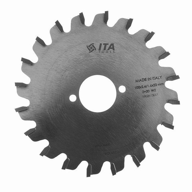 Диск пильний PKA.Sawblade D=100 F=22 Z=20 K/P=2,4/1,6 PH:2/4/30 ALT neg.6 RH Hebrock Ita Tools, фото  | SNABZHENIE.com.ua