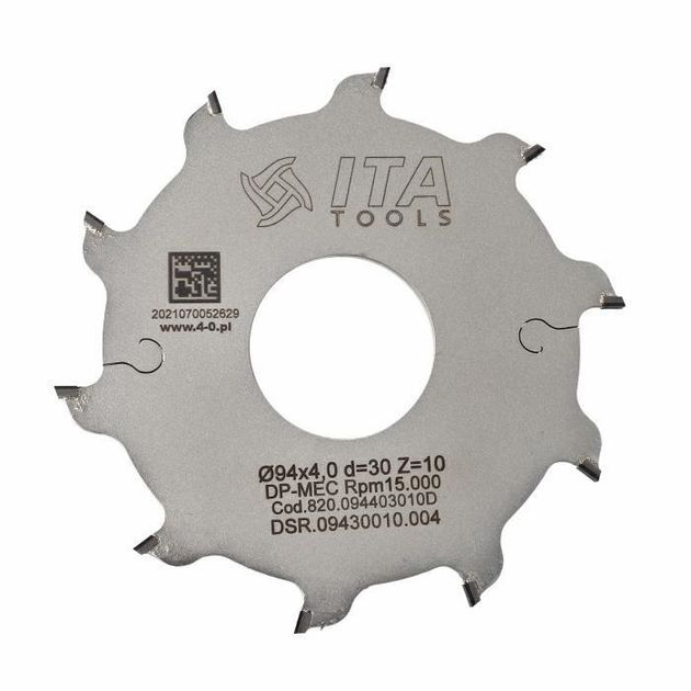 Диск пильний Grooving saw blade D=94 F=30 Z=10 K/P=4,0/3,2 H=4 FZ Ita Tools, фото  | SNABZHENIE.com.ua
