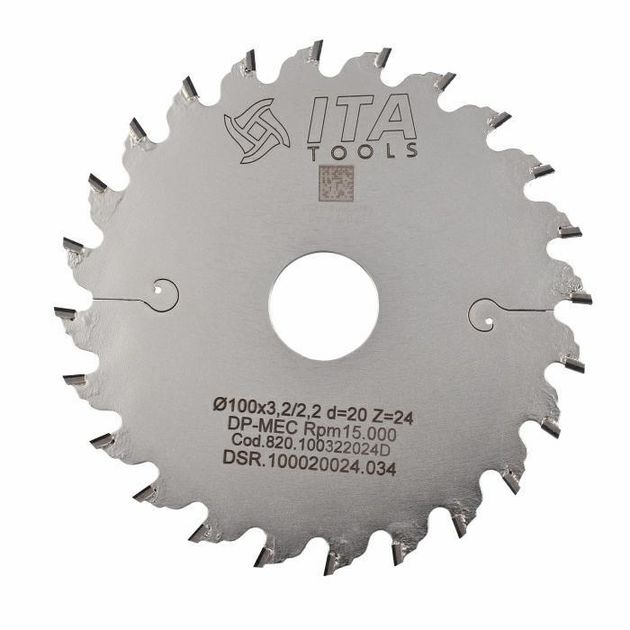 Диск пильный DSR.Sawblade DIA D=100 F=20 Z=24 K/P=3,2/2,2 H4,0 FP PH - Ita Tools, фото  | SNABZHENIE.com.ua