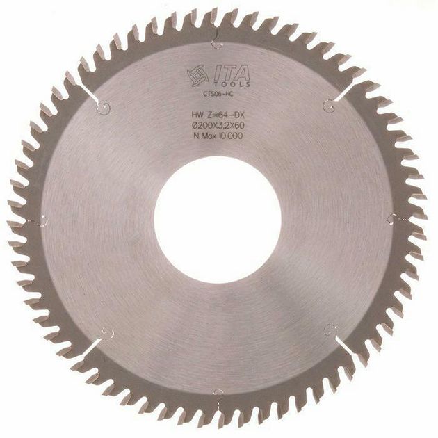 Диск пильний Saw blade D=125 F=30 Z=24 K=2,6 type: R Pos. Ita Tools, фото  | SNABZHENIE.com.ua