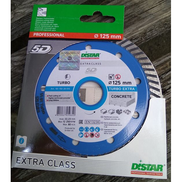 Круг алмазний відрізний DISTAR Turbo Extra 125 x 2,2 x 9 x 22,23 (10115028010), фото , зображення 9 | SNABZHENIE.com.ua
