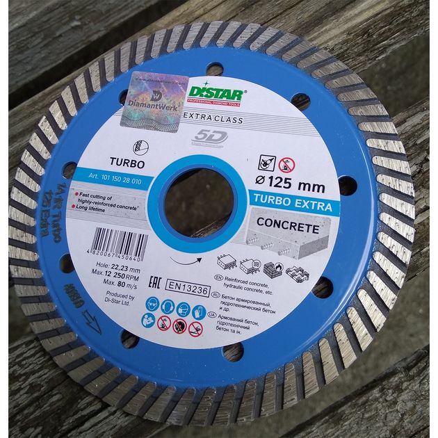 Круг алмазний відрізний DISTAR Turbo Extra 125 x 2,2 x 9 x 22,23 (10115028010), фото , зображення 13 | SNABZHENIE.com.ua