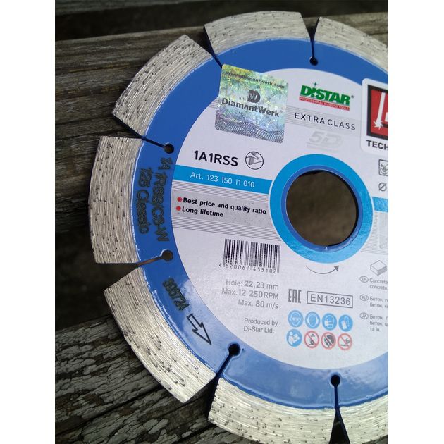 Диск алмазный сегментный DISTAR Classic 125 x 22,23-10-ARP 1A1RSS/C3-W, фото , изображение 7 | SNABZHENIE.com.ua