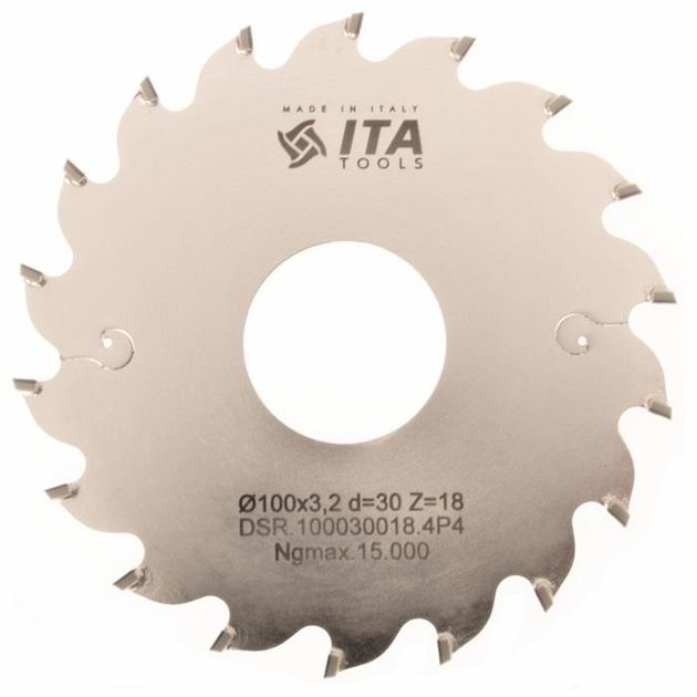 Диск пильний DSR.Saw blade DIA D=100 F=30 Z=18 K/P=3,2/2,2 H=4 PP Ita Tools, фото , зображення 3 | SNABZHENIE.com.ua