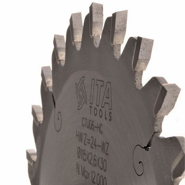 Диск пильний Saw blade D=115 F=30 Z=24 K/P=2,6/1,6 WZ Pos. Ita Tools, фото , зображення 2 | SNABZHENIE.com.ua