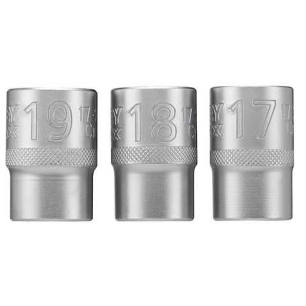 Набор торцевых головок Stanley 1/2" (17, 18, 19) 3 шт., фото  | SNABZHENIE.com.ua