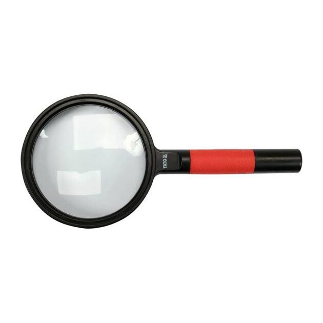 Лупа ручная в ABS-оправе, линза 4x Ø=75 мм, 182x85x16 мм, фото  | SNABZHENIE.com.ua