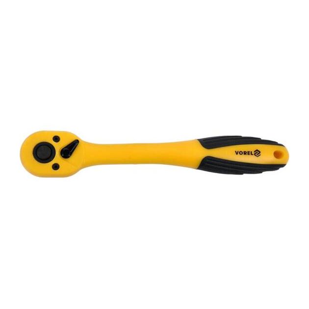 Тріщатка VOREL 3/8", L=200 мм, 72 зуба, для торцевих головок, фото  | SNABZHENIE.com.ua