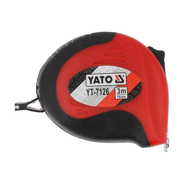 Рулетка YATO с магнитным наконечником, 16 мм, 3 м, фото  | SNABZHENIE.com.ua