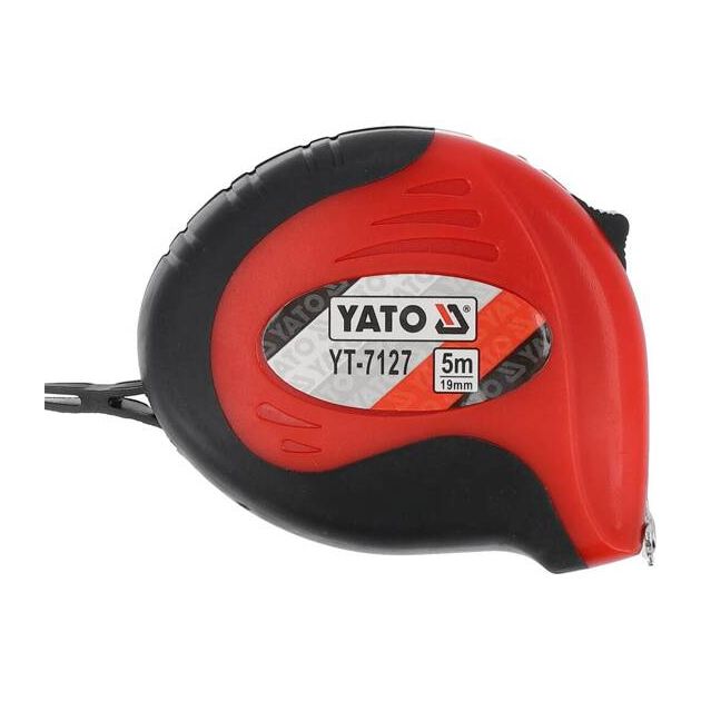 Рулетка YATO 5 м x 19 мм с магнитным наконечником и нейлоновым покрытием, фото  | SNABZHENIE.com.ua