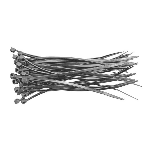 Хомуты пластиковые VOREL 290х3,6мм, набор 100шт, черные, фото  | SNABZHENIE.com.ua